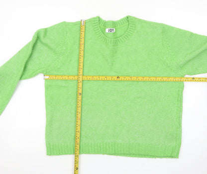 JDY Women's Green Crew Neck Knit Pullover Jumper Size 2XL