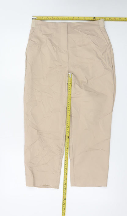 Marks and Spencer Womens Beige Size 10 Chino Trousers