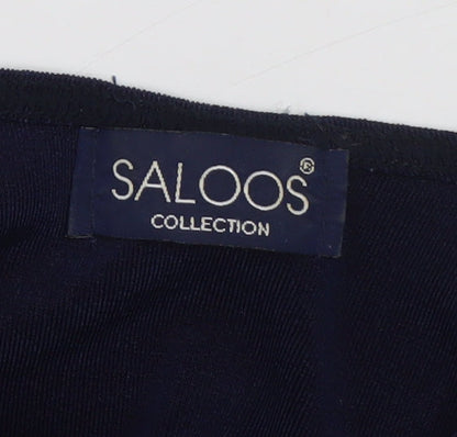 Saloos Women’s Blue Sleeveless Basic Jersey Tank Top M