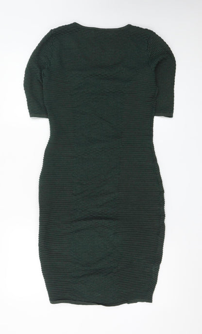 Marks and Spencer Women’s Green Bodycon Knit Dress Size 8