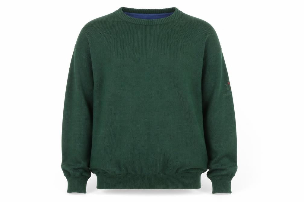 Pro Style Men’s Green Lined Wool Blend Golf Jumper L