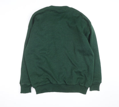 Pro Style Men’s Green Lined Wool Blend Golf Jumper L