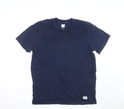 Adidas Men's Navy Blue Short Sleeve Crew Neck Cotton T-Shirt Size L