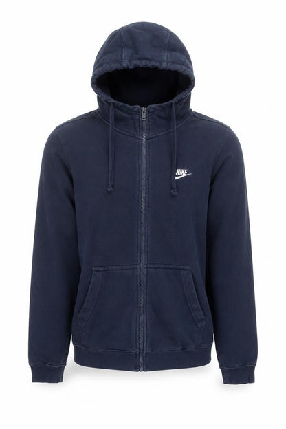 Nike Men's Blue Full Zip Hoodie Medium Fleece Sportswear