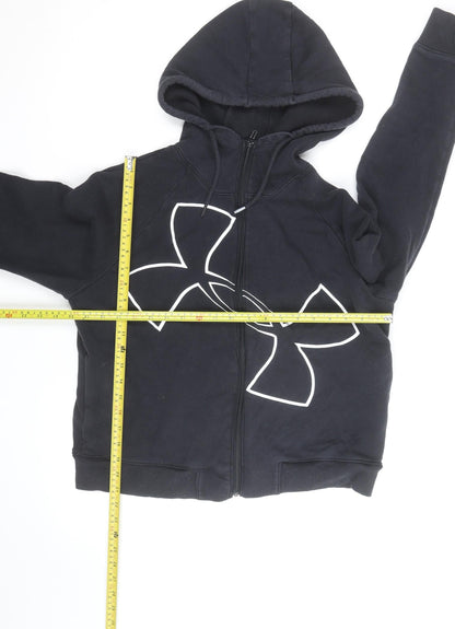 Under Armour Men's Black Full Zip Hoodie Size L Sports Fleece