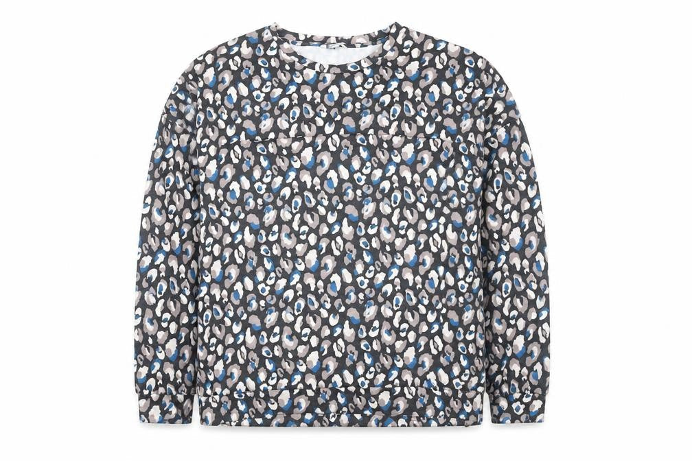 Dunelm Women's Multicoloured Animal Print Long Sleeve Top Size 8