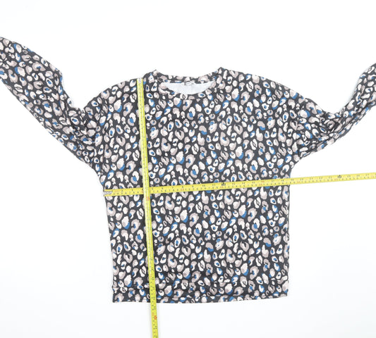 Dunelm Women's Multicoloured Animal Print Long Sleeve Top Size 8