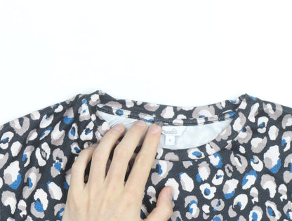 Dunelm Women's Multicoloured Animal Print Long Sleeve Top Size 8
