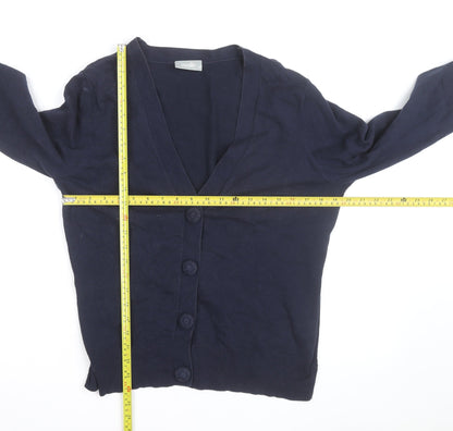 Wallis Women’s Blue V-Neck Button Cardigan Size 16