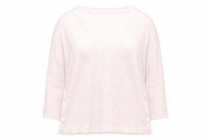 Marks and Spencer Women Pink XL Ribbed V-Neck Pullover Jumper