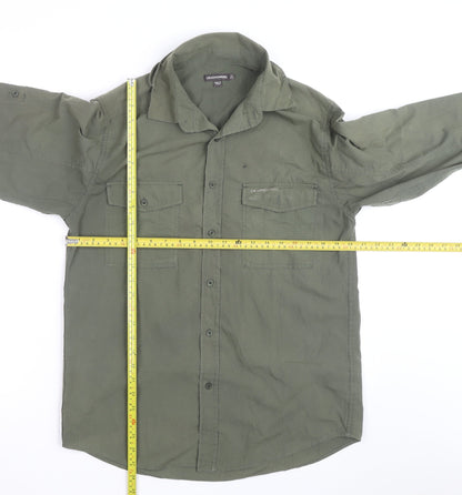Craghoppers Men's Green Long Sleeve Button-Up Outdoor Shirt Size M