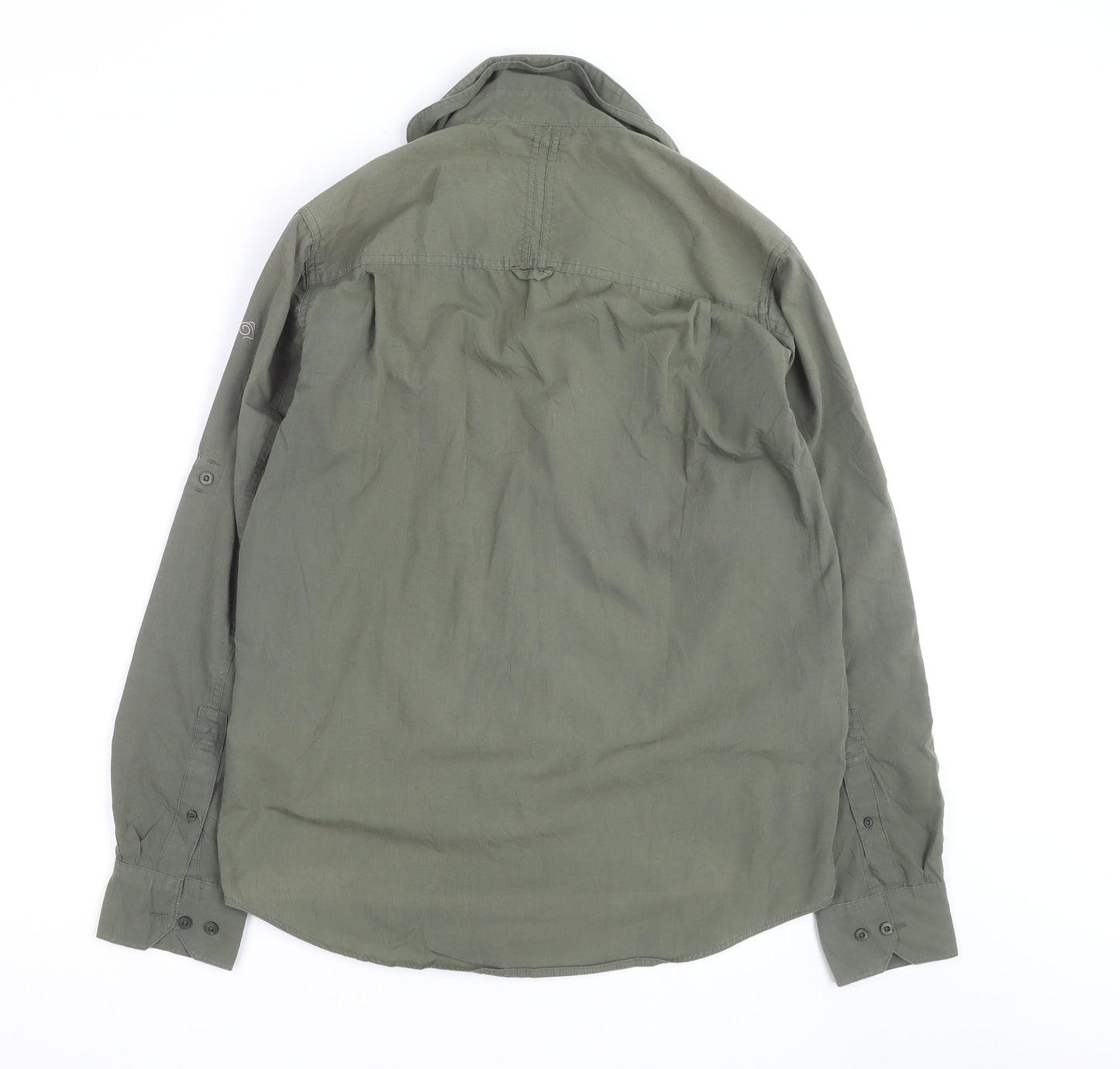 Craghoppers Men's Green Long Sleeve Button-Up Outdoor Shirt Size M