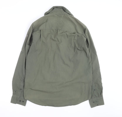 Craghoppers Men's Green Long Sleeve Button-Up Outdoor Shirt Size M