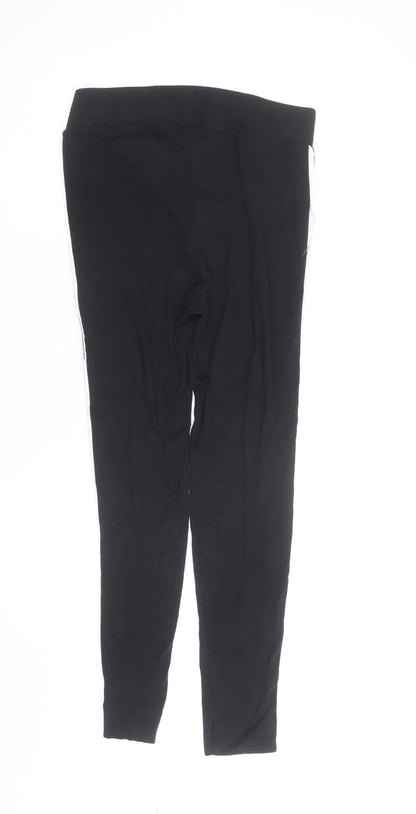 Marks and Spencer Women's Black Camouflage Stripe Leggings Size 16