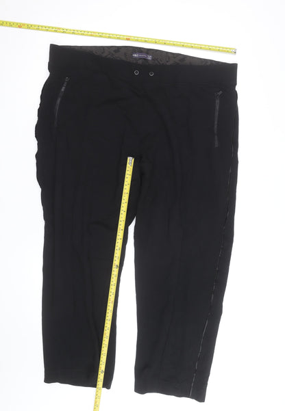 Marks and Spencer Women’s Black Size 22 Straight Leg Trousers