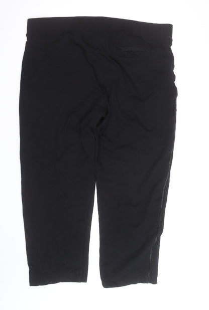 Marks and Spencer Women’s Black Size 22 Straight Leg Trousers