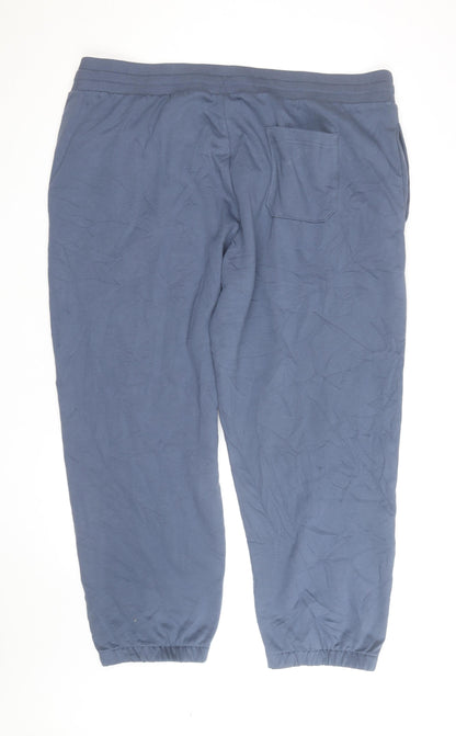 Marks and Spencer Men's Blue 3XL Fleece Jogger Trousers