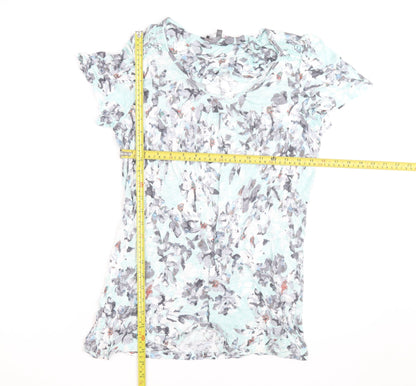 Per Una Women’s Multicoloured Floral Beaded Short Sleeve T-Shirt Size 12