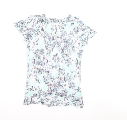 Per Una Women’s Multicoloured Floral Beaded Short Sleeve T-Shirt Size 12