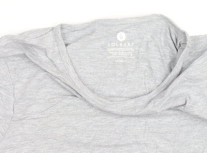 Solbari Men’s Grey Long Sleeve UV Protection Cotton Top Size M