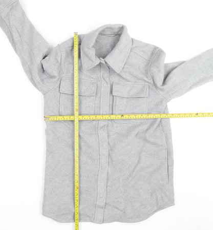 Marks and Spencer Men’s Grey Flannel Lined Button Jacket Size 10