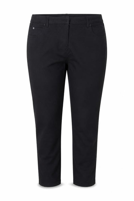 Regatta Women Black Slim Fit Cotton Stretch Trousers Size 16