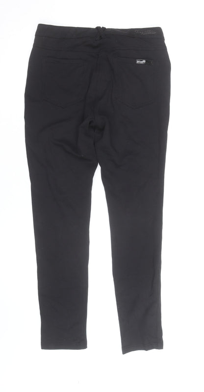 Regatta Women Black Slim Fit Cotton Stretch Trousers Size 16