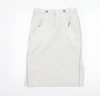Next Women Grey Knee Length Straight Skirt Size 8