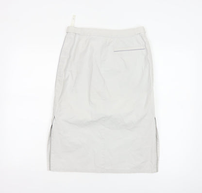 Next Women Grey Knee Length Straight Skirt Size 8