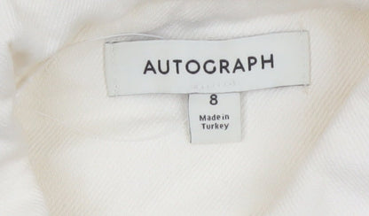 Marks and Spencer Autograph Women’s Ivory Cotton Shirt Dress Size 8