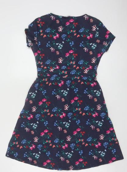 Mountain Warehouse Womens Blue Floral Fit & Flare Dress Size 10