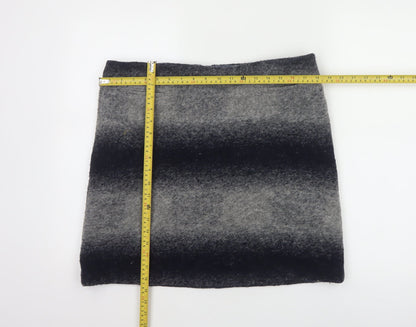 White Stuff Women’s Grey Wool Blend Short Pencil Skirt UK 14