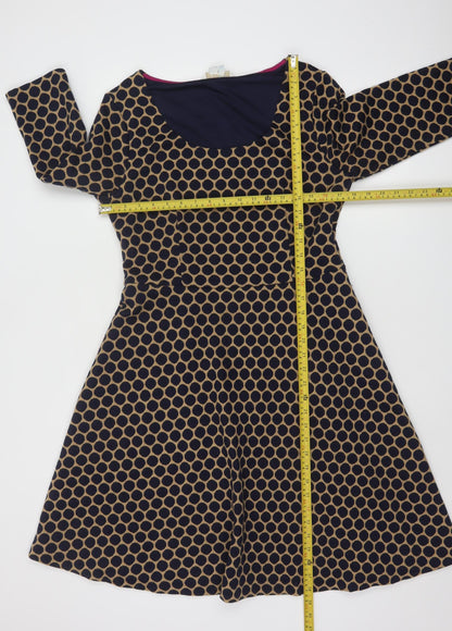 Boden Women’s Blue Geometric Fit & Flare Dress Size 14L