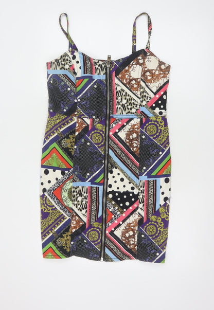 River Island Womens Multicoloured Size 14 Bodycon Dress