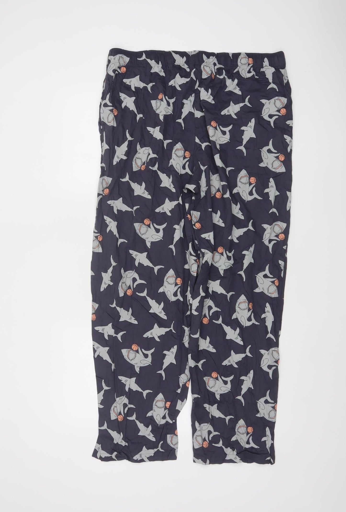 Cyberjammies Men's Blue Shark Print Pyjama Pants Size L