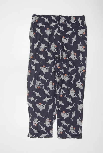 Cyberjammies Men's Blue Shark Print Pyjama Pants Size L