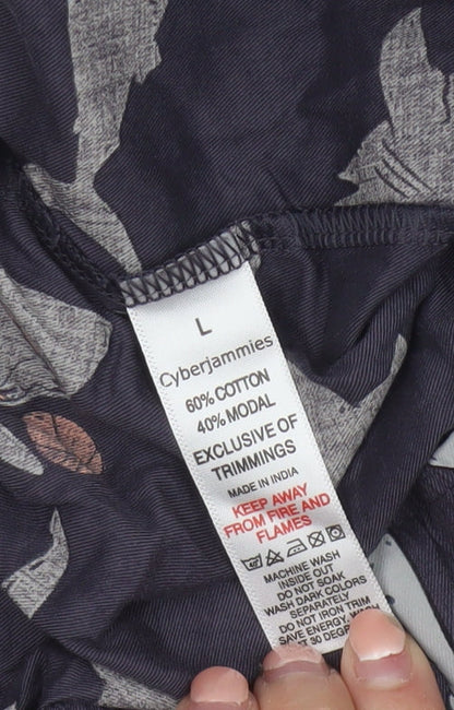 Cyberjammies Men's Blue Shark Print Pyjama Pants Size L