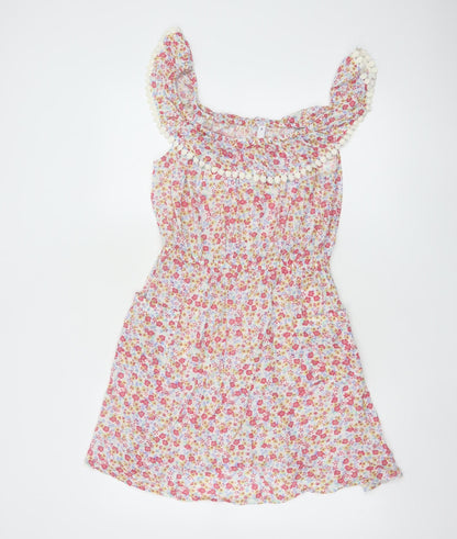 By Henry Holland Women's Multicoloured Floral A-Line Dress Size 10