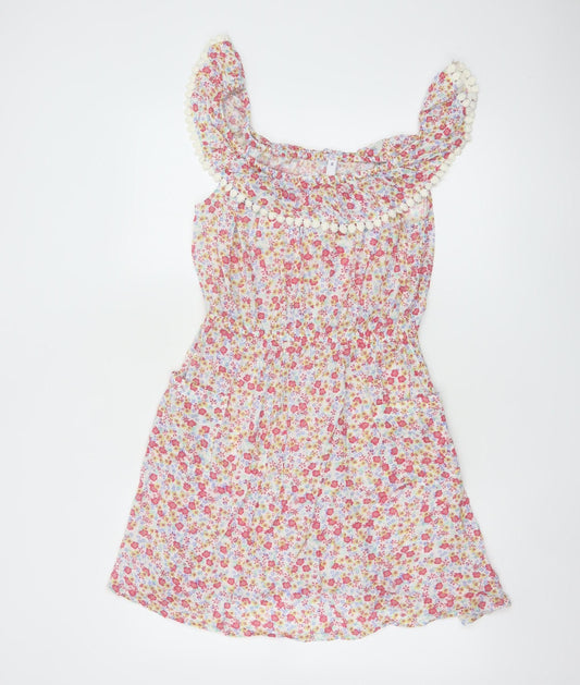 By Henry Holland Women's Multicoloured Floral A-Line Dress Size 10