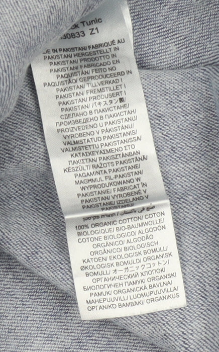 Seasalt Cornwall Women Blue Cotton Shirt Dress Size 16