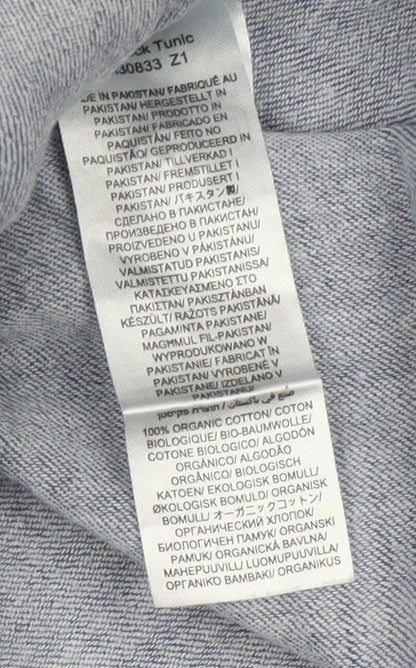 Seasalt Cornwall Women Blue Cotton Shirt Dress Size 16
