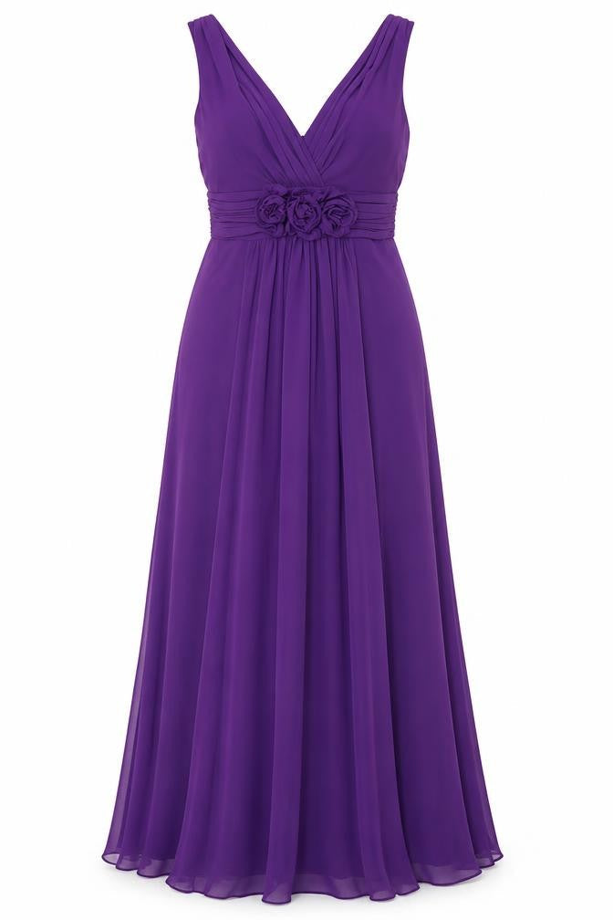 BHS Women’s Purple Long Ball Gown Dress Size 10 Wedding Collection