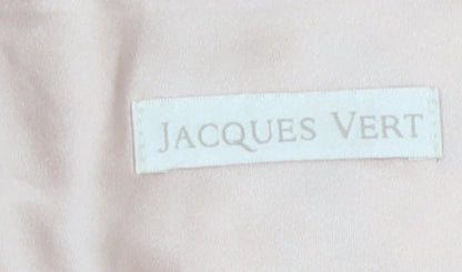 Jacques Vert Women Beige Floral A-Line Chiffon Dress Size 20