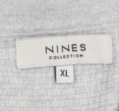 Nines Collection Men's Grey Short Sleeve Polo Shirt XL Classic Fit