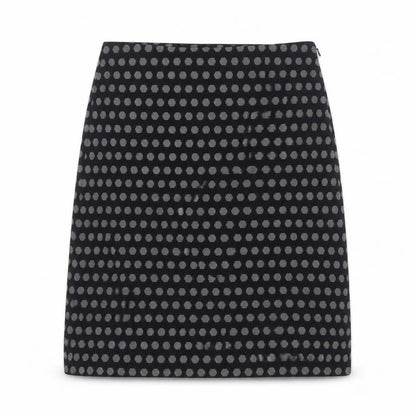 Hobbs Women Blue Polka Dot Wool Blend Pencil Skirt Size 8