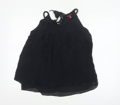 Ted Baker Women’s Black Silk Halter Slip Dress Size 12