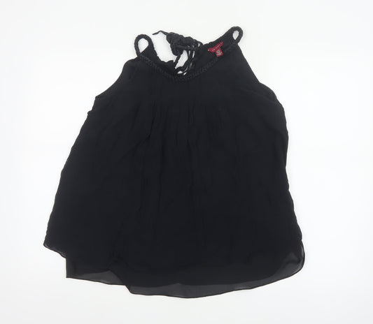 Ted Baker Women’s Black Silk Halter Slip Dress Size 12