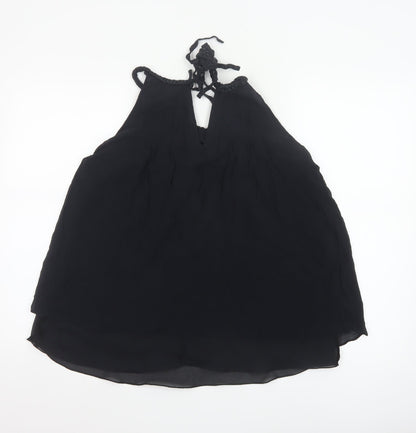 Ted Baker Women’s Black Silk Halter Slip Dress Size 12