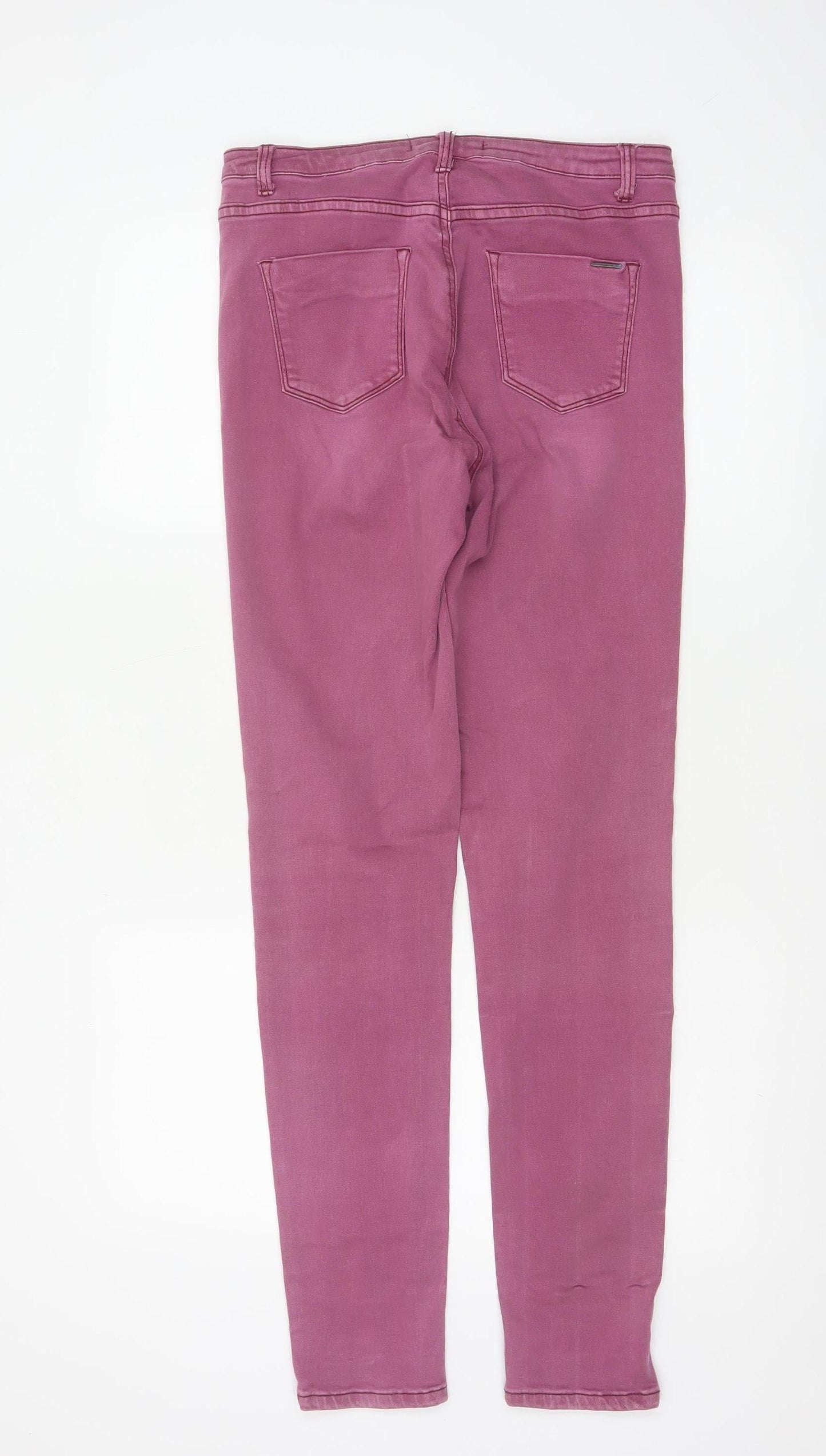 Toxik3 Womens Pink Skinny Denim Jeans XL Slim Fit Stretch
