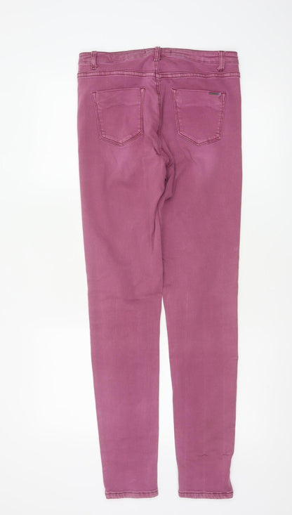 Toxik3 Womens Pink Skinny Denim Jeans XL Slim Fit Stretch